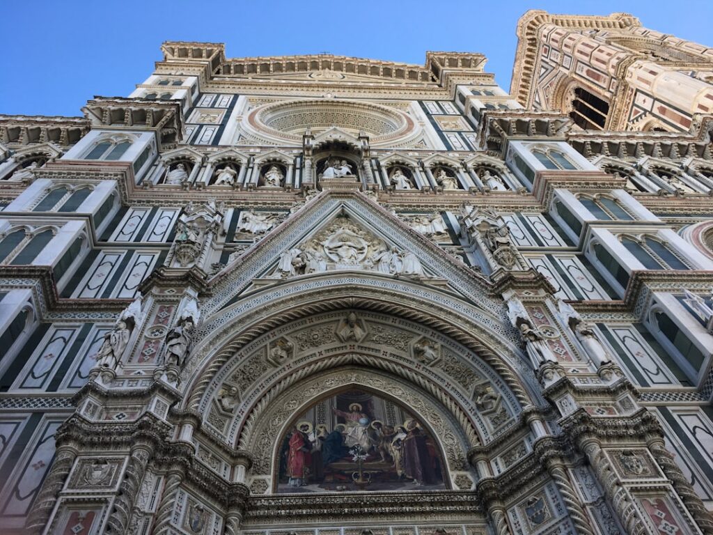 florence duomo golden hour facade detail