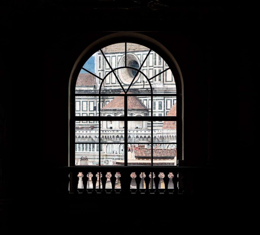 florence museum photographer silhouette by window