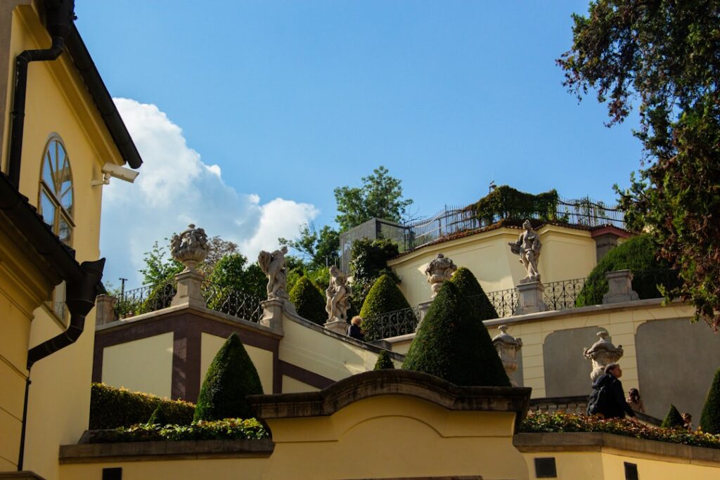 giardino bardini terraced flower beds and skyline