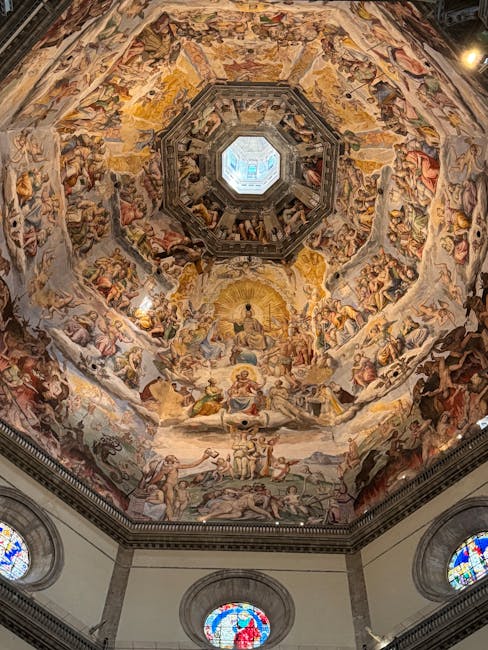 Itinéraire photo au lever du soleil à Florence 4 florence duomo interior fresco close up