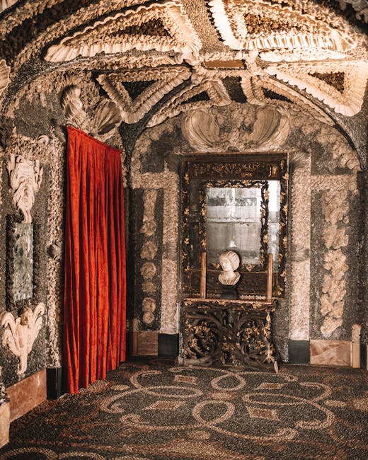 Explorer les grottes et grottes artificielles Boboli 2 grotta del buontalenti ornate grotto interior detail