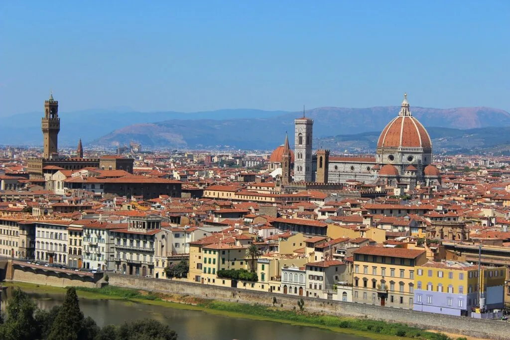Panorama de Florence avec le Duomo et le Palazzo Vecchio
