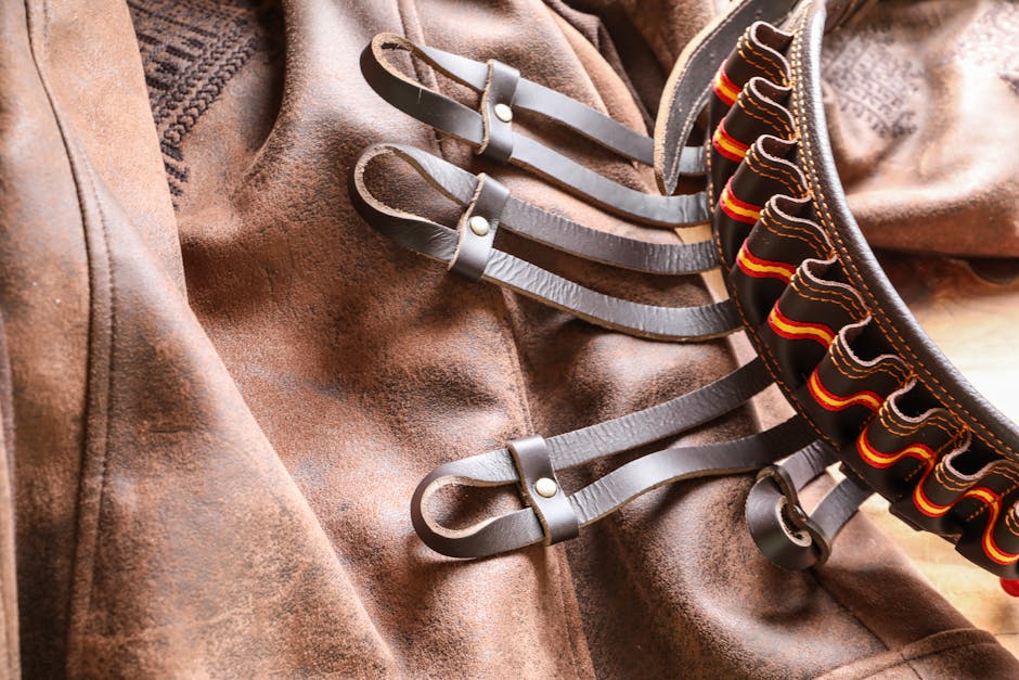 closeup leather grain texture Tuscany shop
