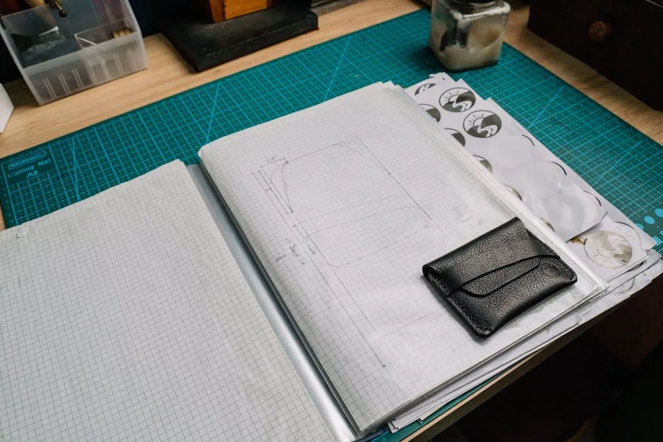 Florence leather tools workstation midday