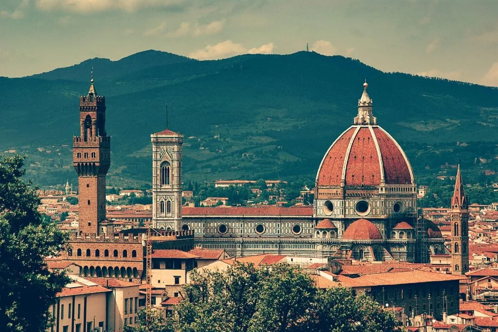 Florenz Skyline mit Dom Santa Maria del Fiore und Palazzo Vecchio