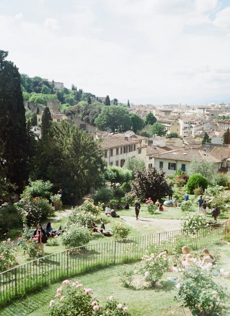 Parcours botanique plantes rares au Florence travel tourism landmark